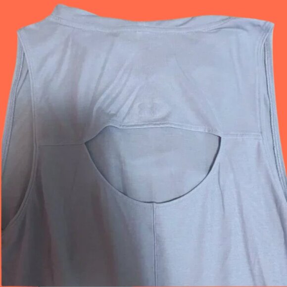 Under Armour Blue Sleeveless Hoodie Tank with Back Cutout | Size M - Picture 6 of 9